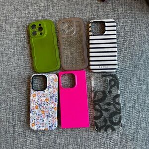 Bundle of iPhone 15 pro cases